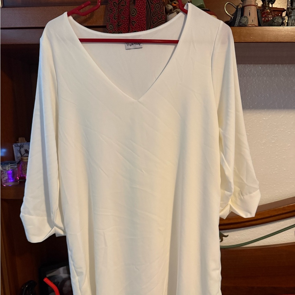Brigitte Bailey White Mid Length Dress